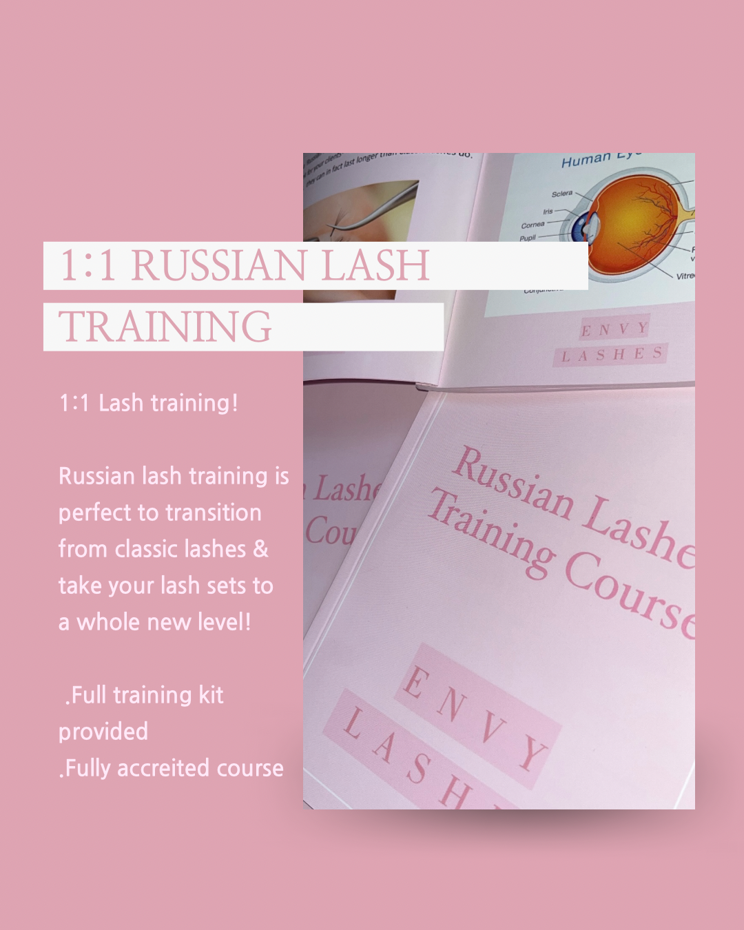 1:1 Russian Lash Training Course