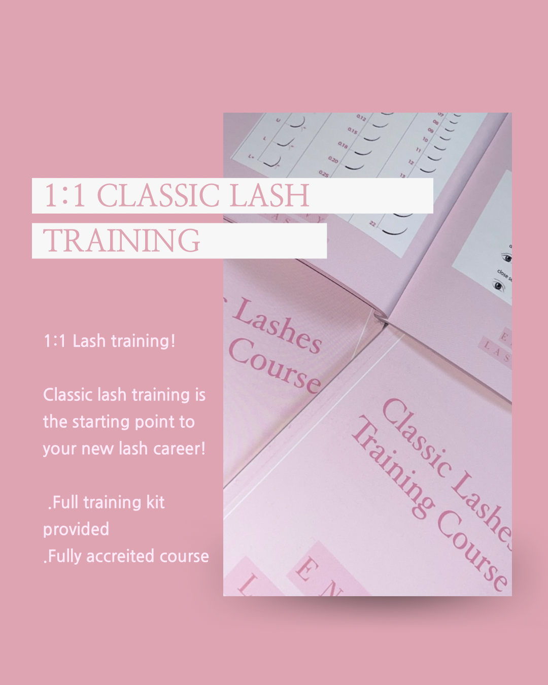 1:1 Classic Lash Training Course